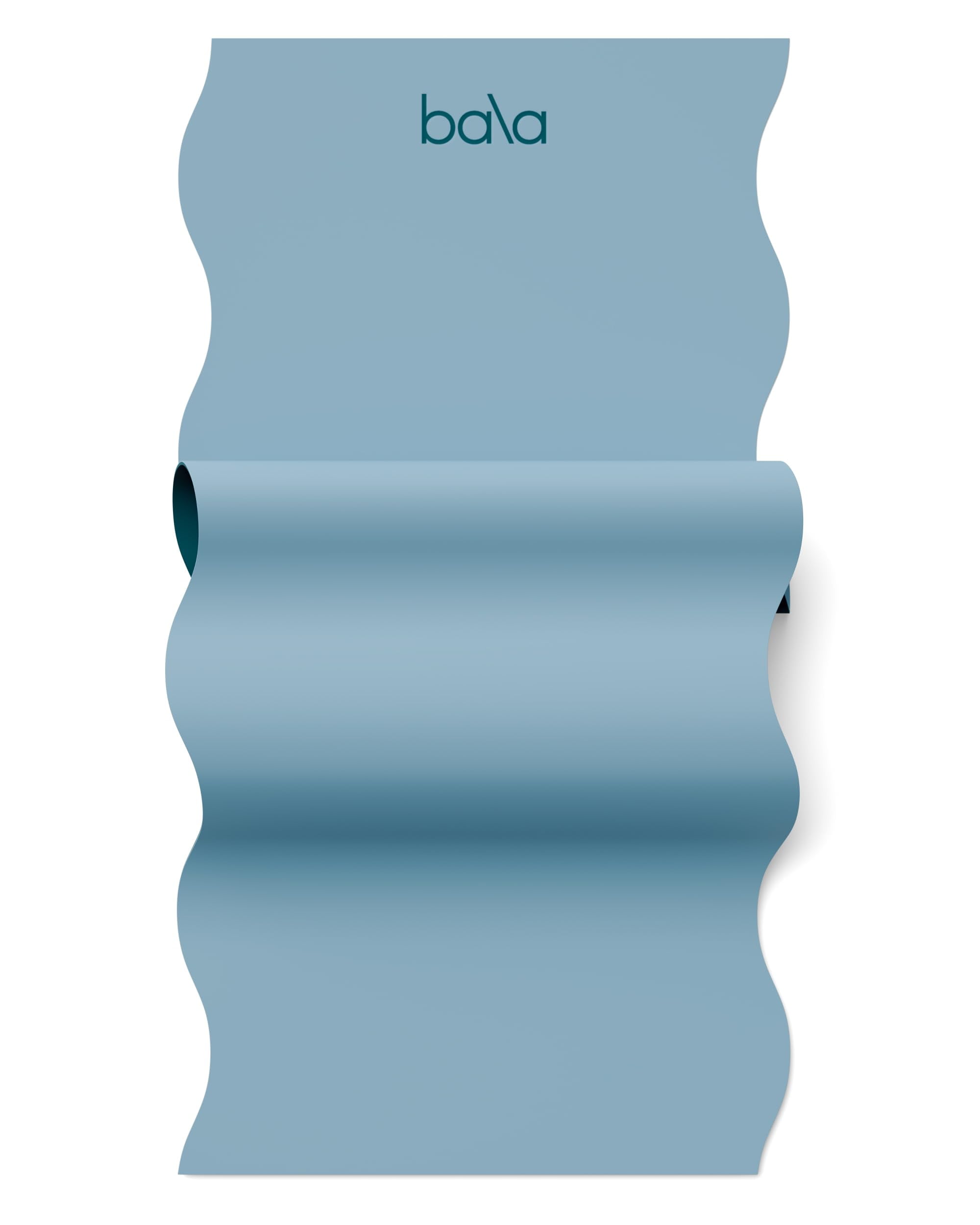 Bala Yoga Mat for Home Gym, 5mm (Sea) - Non Slip Exercise Mat for Home Workout
