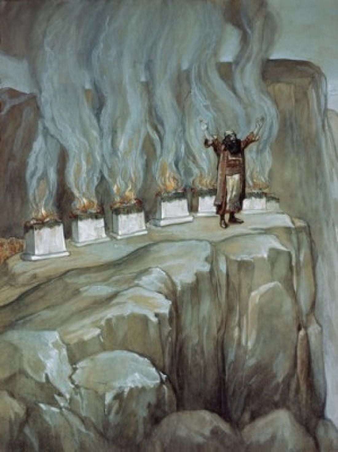 Balaam Prophesies the Glory of Israel James Tissot (1836-1902 French) Jewish Museum New York Canvas Art - James Tissot (24 x 36)