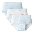 thumbnail image 1 of Balabala 3-Pack Girls’ Cotton Modal Underwear for Ages 1-13 – Soft Stretchy Panties with Cute Bunny & Puppy Prints, 1 of 6