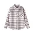thumbnail image 1 of Balabala Boys' and Girls' Long Sleeve Flannel Shirt, Toddler & Kids Plaid Button Down, Soft Cotton Blend, Casual Fall Outerwear, 1 of 8