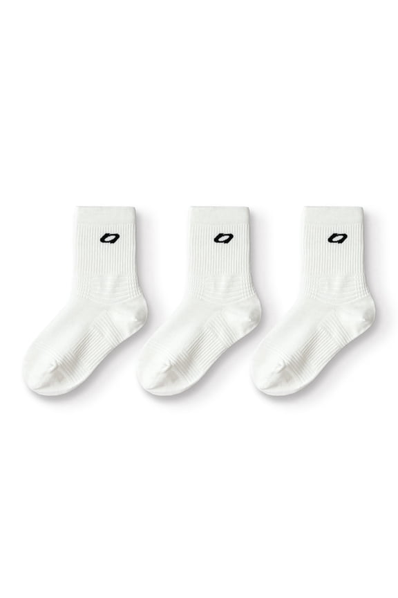 Girls Ruffle Crew Socks, 3-Pack Mixed Fabric Socks, Seamless Cute Kids Socks for Everyday Wear (3–11 Years)