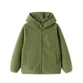 thumbnail image 1 of Balabala Kids Fleece Jacket with Hood, Full Zip Warm Winter Coat with Pockets for Toddlers and Kids, 1 of 5