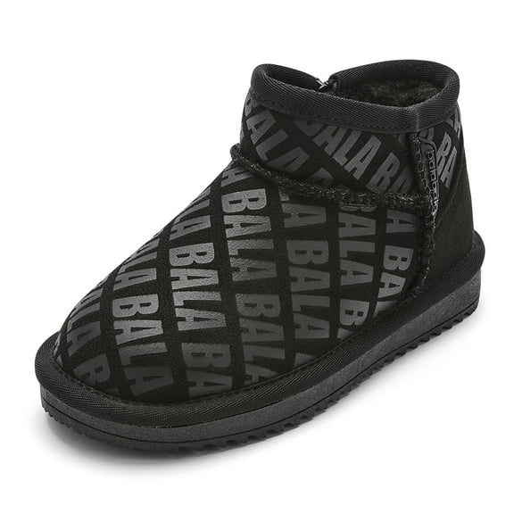 Balabala Kids Winter Snow Boots, Water Resistant Warm Fleece Lined Snow Boots for Girls and Boys