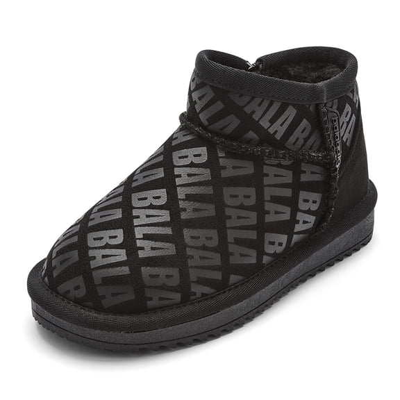 Balabala Kids Winter Snow Boots, Water Resistant Warm Fleece Lined Snow Boots for Girls and Boys