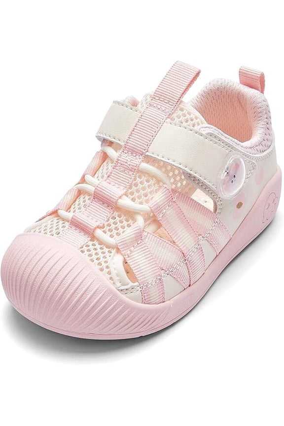 Toddler Girls Boys Sandals Breathable Walking Shoes Lightweight Sport Sandals Mesh Upper Toddler Sneakers with Hook and Loop