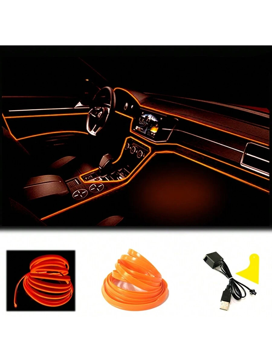 Led Light String For Auto Balabaxer Car LED Strip Lights Interior Ambient Lighting - 9ft/16ft ...