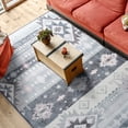 thumbnail image 1 of Balacho Bohemian Tribal Geometric Star Faux Wool Area Rug, 5' x 8', Gray, 1 of 8