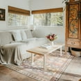 thumbnail image 1 of Balacho Elegant Vintage Boho Distressed Faux Wool Area Rug, 4' x 6', Pink, 1 of 8