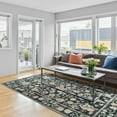thumbnail image 1 of Balacho Farmhouse Floral Bohemian Faux Wool Area Rug, 5' x 8', Black, 1 of 8