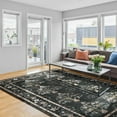 thumbnail image 1 of Balacho Farmhouse Floral Bohemian Faux Wool Area Rug, 6' x 9', Coffee, 1 of 8