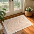thumbnail image 1 of Balacho Floral Pattern Oriental Boho Faux Wool Area Rug,2' x 3', Orange, 1 of 9