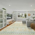 thumbnail image 1 of Balacho Modern Cozy Modern Geometric Faux Wool Area Rug, 4' x 6', Yellow, 1 of 8