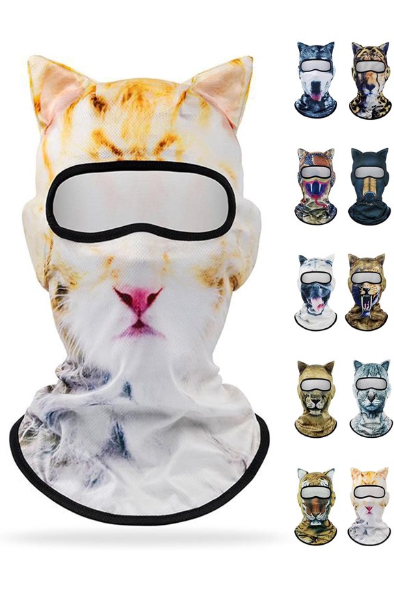 Balaclava Cover with Ears for Halloween Music Festivals Raves Party Skiing Cycling Riding