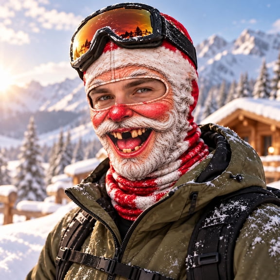 Balaclava Face Mask, 3D Funny Ski Face Mask Lightweight Breathable UV Sun Protection Full Head Cover for Skiing Cycling Motorcycle Fishing Hunting Halloween Sports