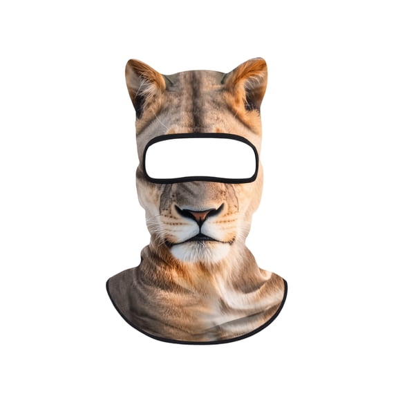 Balaclava Face Mask for Adults, Funny Realistic Wild Animal Pattern ...