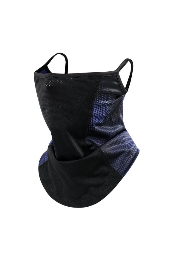 Balaclava Face Mask Cooling Neck Gaiter with Ear Loop Sun Shield Breathable Bandana UV Protection Headband Scarf Reusable Washable