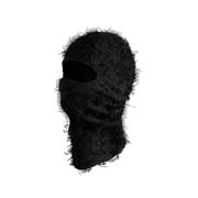 Balaclava Face Mask Knitted Distressed Balaclava Windproof Cool Cold Weather Full Face Ski Mask