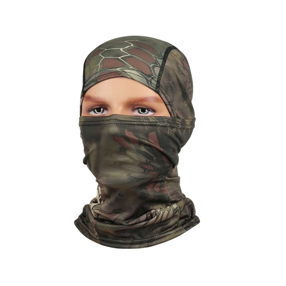 Balaclava Face Mask Neck Gaiter Motorcycle Mask Ski Mask Sun UV Protection Hood Breathable with Nose Mesh, Face Mask for Men Women - Motorcycle Fish F One Size
