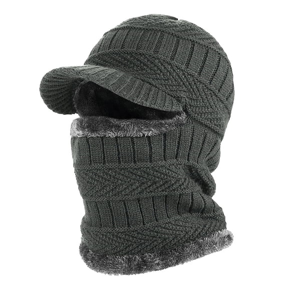 Balaclava Face Mask Winter Hat Ski Neck Gaiter Snowboard Balaclava Running Face Mask 3 in 1 Beanie Hat Ski Neck Warmer Face Cover Neck Gaiter Snowboarding in Cold Weather Gray One Size