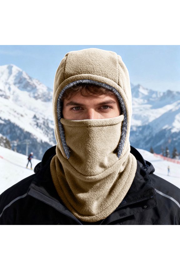 Balaclava Face Mask Winter Windproof, Thermal Ski Mask for Men and Women, Cold Weather Neck Gaiter for Cycling Running Hiking, Unisex Full Face Cover Hood for Outdoor Sports