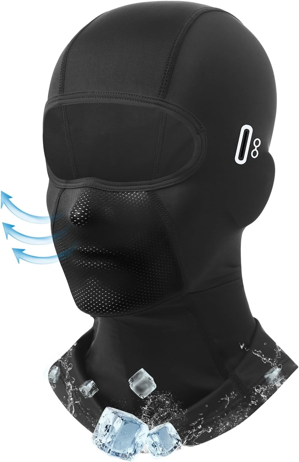 Balaclava Face Mask with Glasses Holes for Men Women, Summer