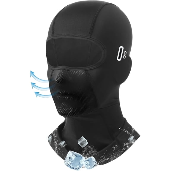 Balaclava Face Mask with Glasses Holes for Men Women Summer Cooling Shiesty Mask Sun UV Protection for Motorcycle Work Ski