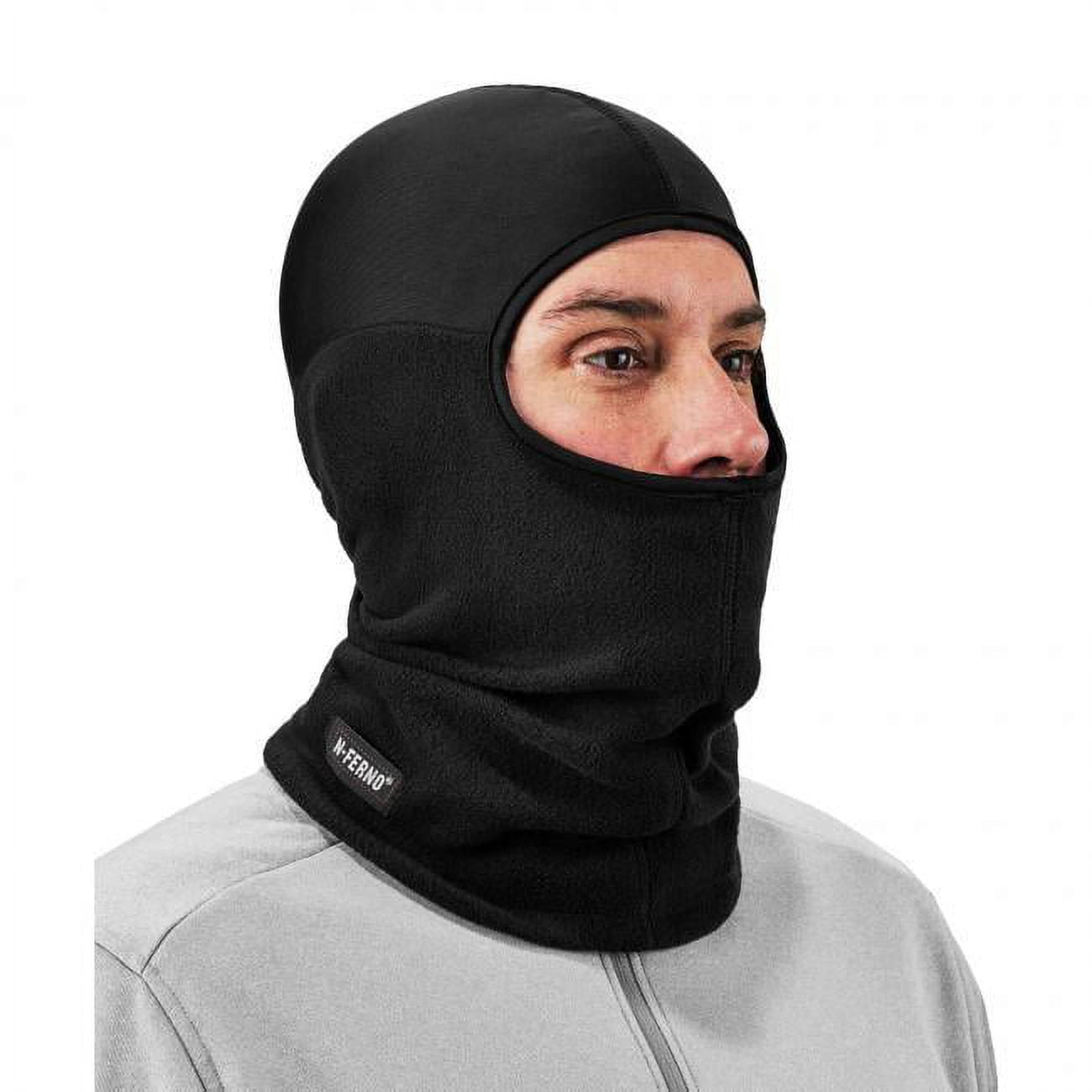 Balaclava Face Mask with Spandex Top, Black