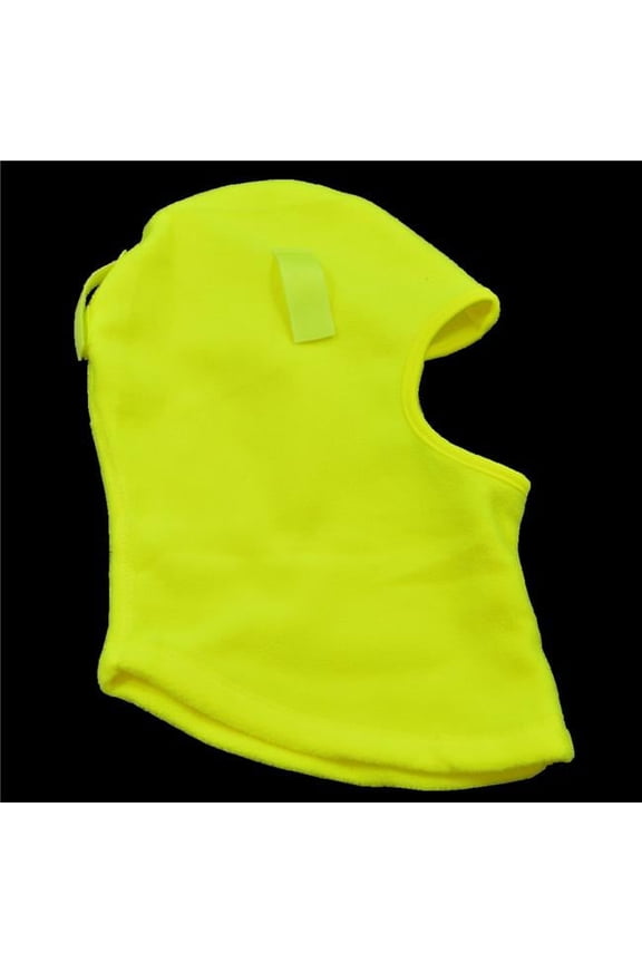 Balaclava Fleece Head Wear Ski Mask & Hardhat Liner, Lime - One Size