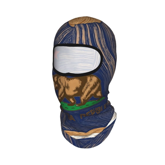 Balaclava Full Face Mask Ski Mask Bear California Flag Sun Protection Cover Motorcycle Full Face Mask For Men Women Outdoor Sports