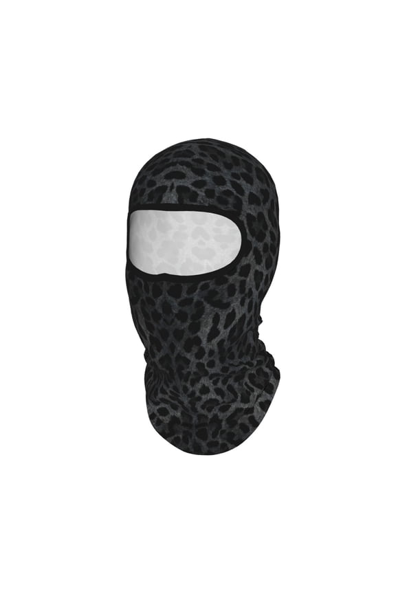 Balaclava Full Face Mask Ski Mask Black Cheetah Leopard Sun Protection Cover Motorcycle Full Face Mask For Men Women Outdoor Sports