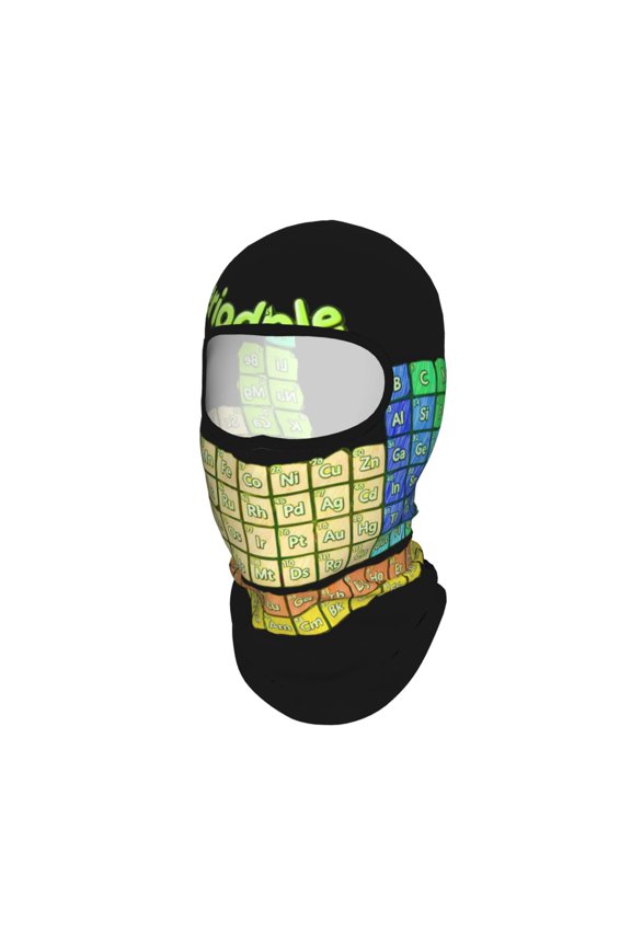 Balaclava Full Face Mask Ski Mask Periodic Table Of Elements Chemistry Sun Protection Cover Motorcycle Full Face Mask For Men Women Outdoor Sports