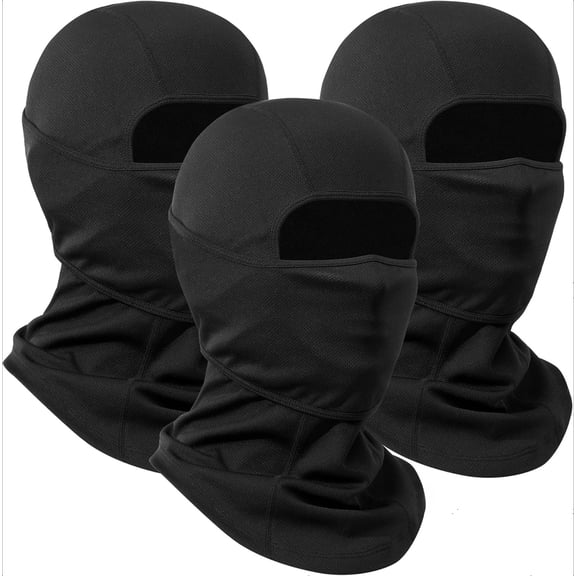 Balaclava Mask 3 Pieces Full Face Cover for Men and Women Breathable Windproof Balaclava Face Mask for Skiing & Snowboard