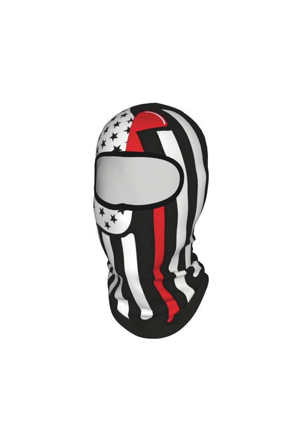 Balaclava Mask Print Full Face Mask Firefighting Art Firefighter Flag Neck Gaiter Sun Protection Face Cover Mask Windproof Ski Mask