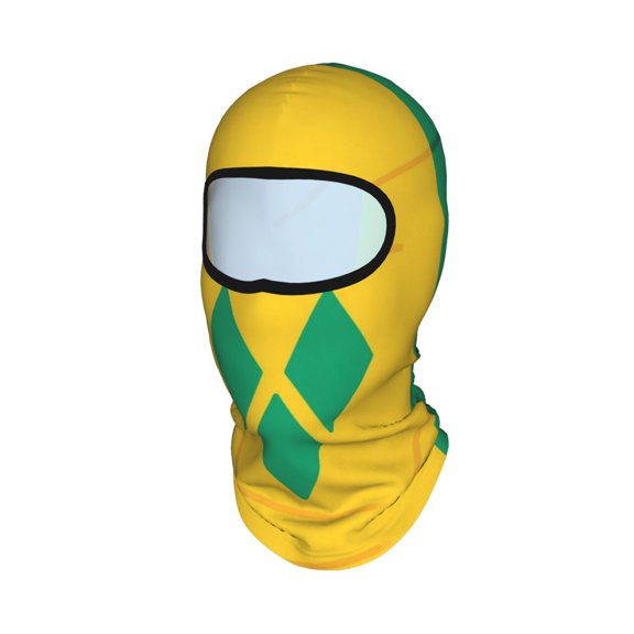Balaclava Mask Print Full Face Mask Flag Of Saint Vincent And The Grenadines Neck Gaiter Sun Protection Face Cover Mask Windproof Ski Mask