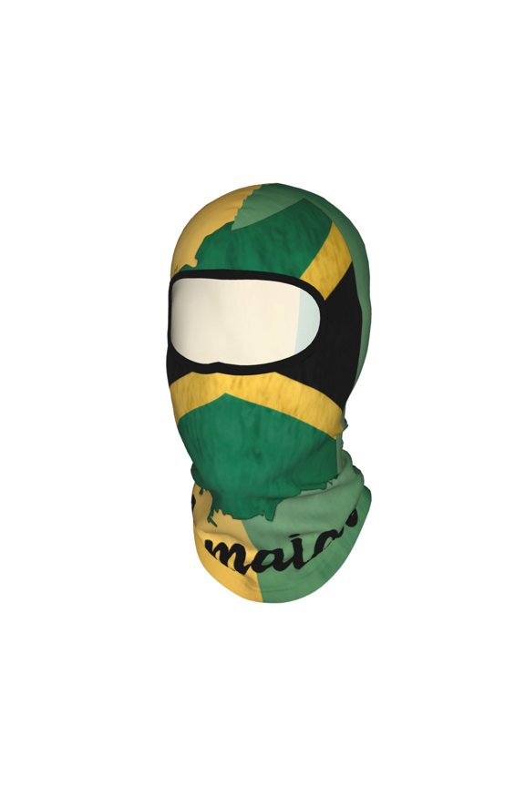 Balaclava Mask Print Full Face Mask Jamaica Art Neck Gaiter Sun Protection Face Cover Mask Windproof Ski Mask