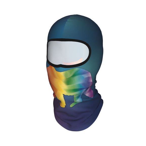 Balaclava Mask Print Full Face Mask Rainbow Pride Flag With Gay Bear Neck Gaiter Sun Protection Face Cover Mask Windproof Ski Mask