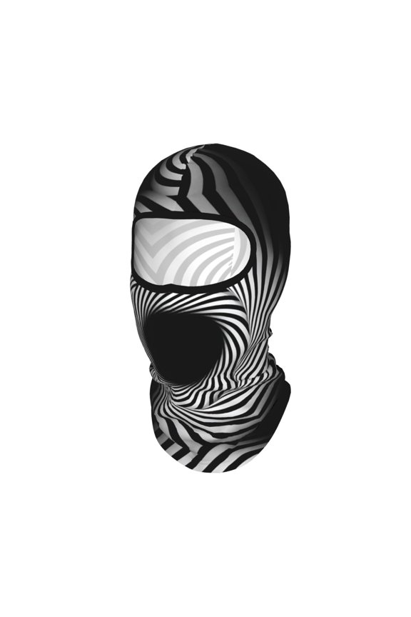Balaclava Mask Print Full Face Mask Rotational Motion Illusion Psychedelic Neck Gaiter Sun Protection Face Cover Mask Windproof Ski Mask
