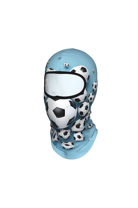 Balaclava Mask Print Full Face Mask Soccer-Football Pattern Neck Gaiter Sun Protection Face Cover Mask Windproof Ski Mask