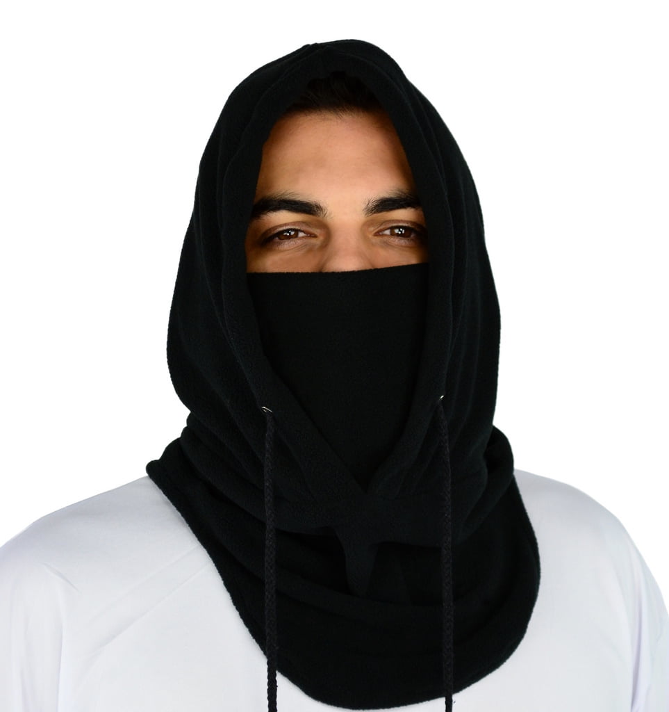 Mask Hash Mato & Hash Balaclava Mask, Black Polar Fleece, Ski Face Mask ...