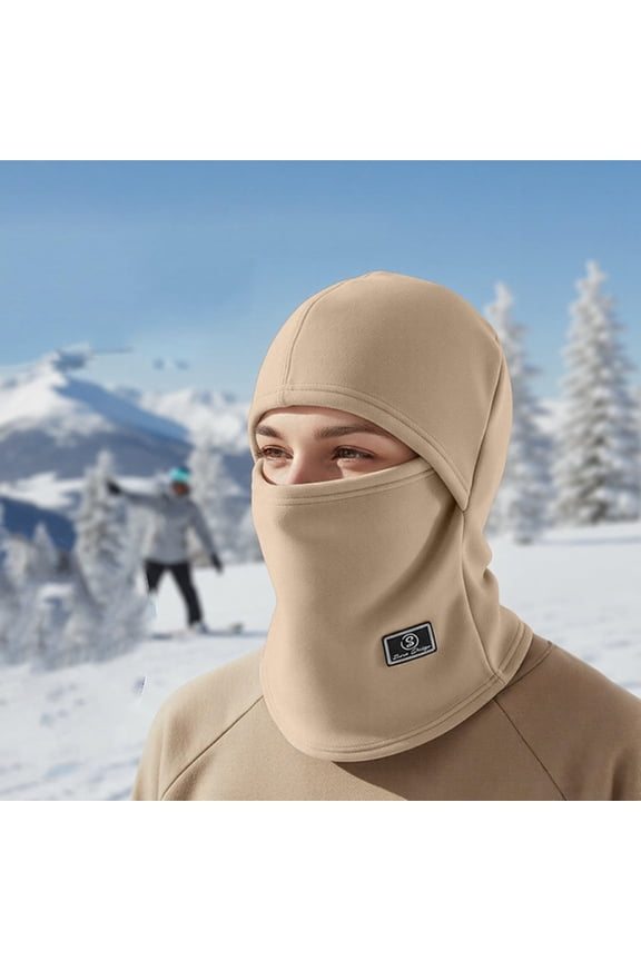 Balaclava for Men and Women, Winter Ski Mask Windproof Thermal Face Cover with Fleece Lining, 2 in 1 Hood and Neck Warmer for Riding, Snowboarding, Cold Weather Outdoor Activities