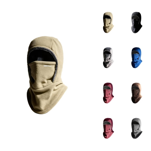 Balaclava Motorcycle Ski Face Masks,Winter Lined Neck Gaiter Face Scarf Hood For Cold Weather Outdoor Activities Thermal Windproof