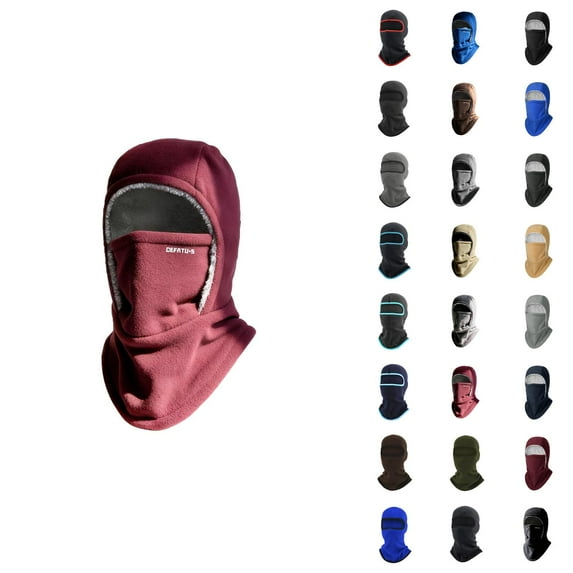 Balaclava Motorcycle,Unisex Windproof and Warm Balaclava Ski Masks , Winter Warm Neck Mask Ear Covering Balaclava Hat for Skiing