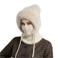 thumbnail image 1 of Balaclava Ski Hat Wind-Resistant Hat Cap Scarf for Women and Men - Face Cover for Extreme Cold Weather Gear Beige One Size, 1 of 4
