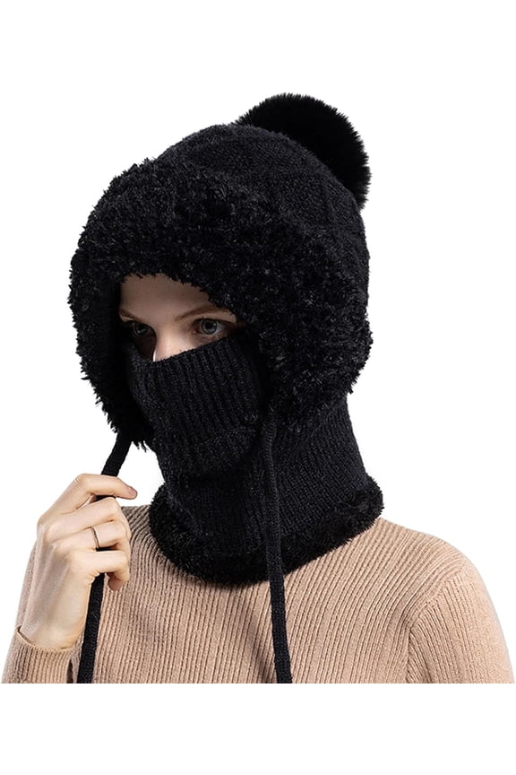 Balaclava Ski Hat Wind-Resistant Hat Cap Scarf for Women and Men - Face Cover for Extreme Cold Weather Gear