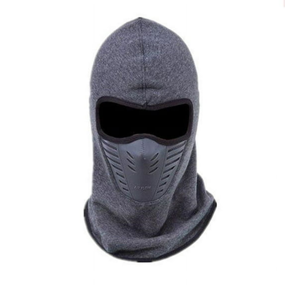 Balaclava Ski Mask - Cold Weather Full Face Hat with Breathable Air Vents for Men & Women for Winter Sports Gray Color