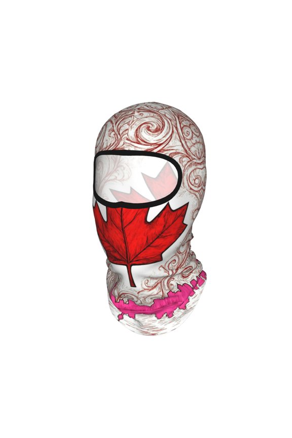 Balaclava Ski Mask For Men Women Canadian Art Pattern Summer Face Mask For Motorcycle Helmets Neck Gaiter Bandanas