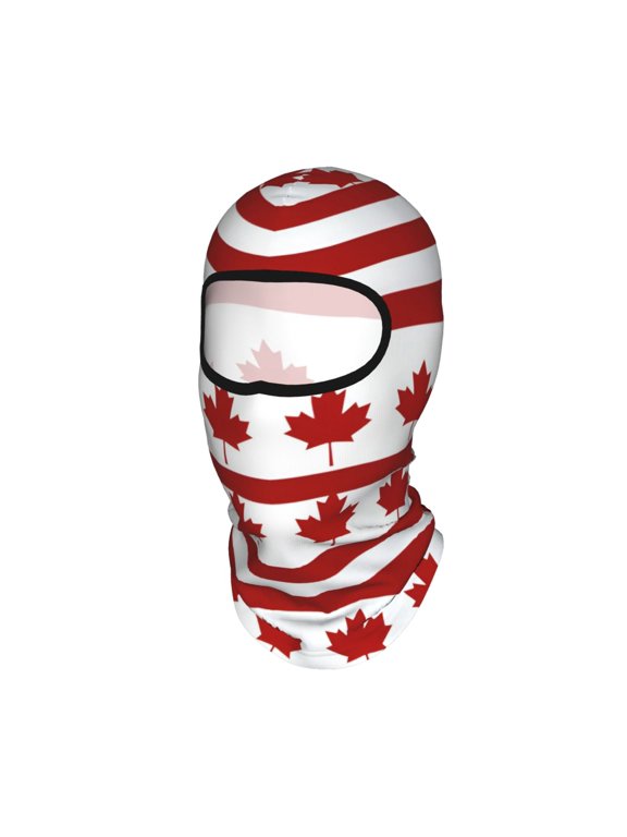 Balaclava Ski Mask For Men Women Canadian Flag Pattern Summer Face Mask For Motorcycle Helmets Neck Gaiter Bandanas