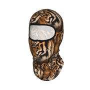 Balaclava Ski Mask For Men Women Orange Tiger Stripes Animal Print Summer Face Mask For Motorcycle Helmets Neck Gaiter Bandanas
