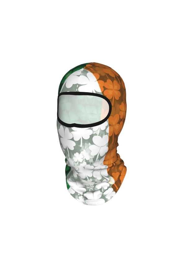 Balaclava Ski Mask For Men Women Saint Patricks Day Design Irish Flag Summer Face Mask For Motorcycle Helmets Neck Gaiter Bandanas
