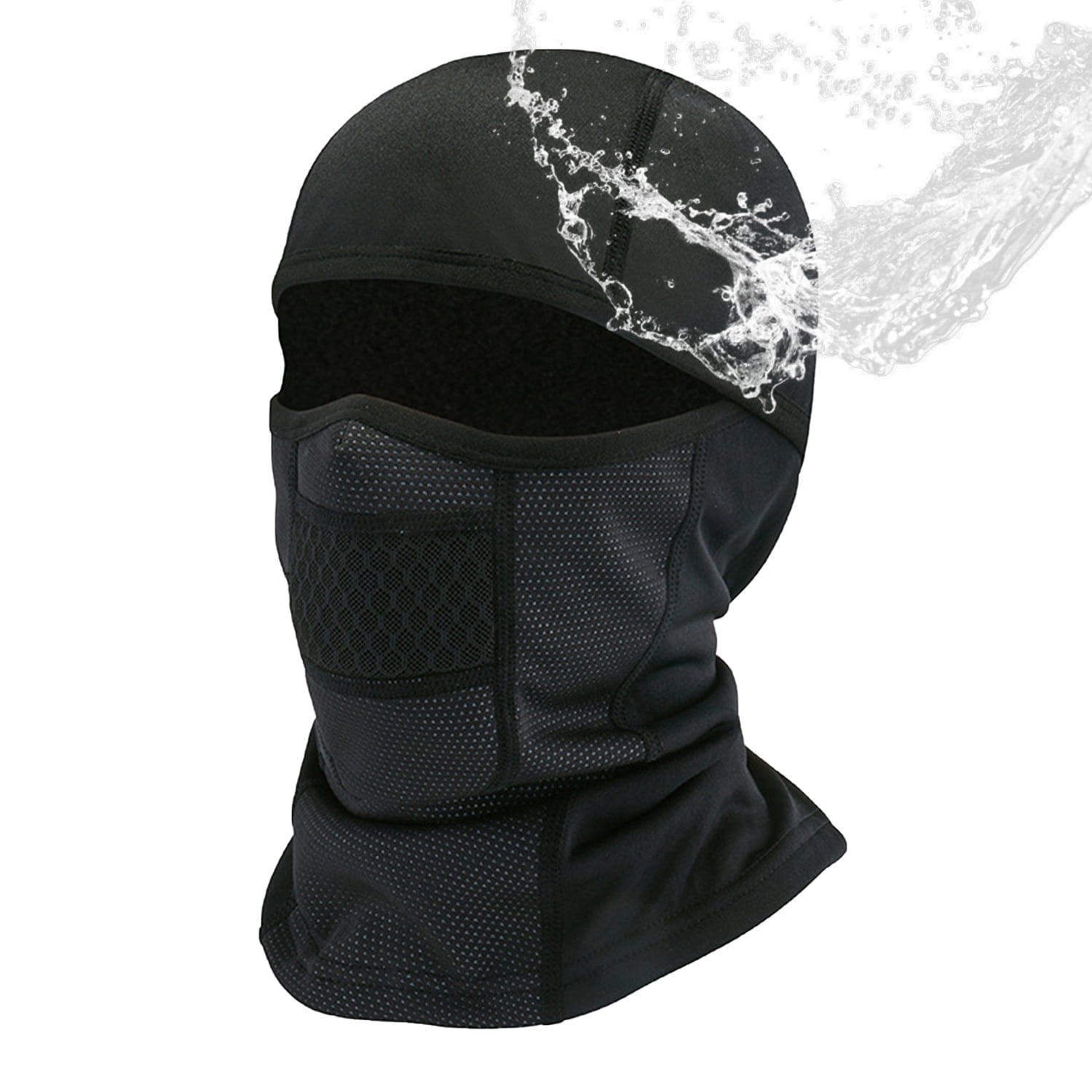 Balaclava Ski Mask Full Face Cover Wind&Water Proof Headwear for Men Women Black